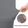 imageSmiry 2 Pack Spandex Table Cloth 6FT Elastic Fitted Stretch Tablecloths Washable and Wrinkle Free Rectangular Patio Table Cover for Outdoor Wedding Banquet ampamp Parties Navy 72Lx30Wx30H InchGrey