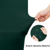 imageSmiry 2 Pack Spandex Table Cloth 6FT Elastic Fitted Stretch Tablecloths Washable and Wrinkle Free Rectangular Patio Table Cover for Outdoor Wedding Banquet ampamp Parties Navy 72Lx30Wx30H InchHunter Green