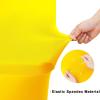 imageSmiry 2 Pack Spandex Table Cloth 6FT Elastic Fitted Stretch Tablecloths Washable and Wrinkle Free Rectangular Patio Table Cover for Outdoor Wedding Banquet ampamp Parties Navy 72Lx30Wx30H InchYellow