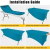 imageSmiry 2 Pack Spandex Table Cloth 6FT Elastic Fitted Stretch Tablecloths Washable and Wrinkle Free Rectangular Patio Table Cover for Outdoor Wedding Banquet ampamp Parties Navy 72Lx30Wx30H InchTeal
