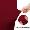 imageSmiry 2 Pack Spandex Table Cloth 6FT Elastic Fitted Stretch Tablecloths Washable and Wrinkle Free Rectangular Patio Table Cover for Outdoor Wedding Banquet ampamp Parties Navy 72Lx30Wx30H InchWine Red