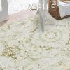 imageSmiry 4x6 Area Rugs for Living Room Machine Washable Non Slip Vintage Retro Rugs Low Pile Lightweight Boho Floral Printed Floor Carpets Rugs for Bedroom Dining Room Home Office BeigeBeige