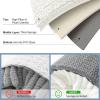 imageSmiry Bathroom Rugs Set 2 Piece Soft Absorbent Chenille Bath Mat and UShaped Toilet Rug Set Non Slip Shaggy Bath Carpet for Tub Shower and Floor 30x2024x20 BlackIvory