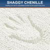 imageSmiry Bathroom Rugs Set 2 Piece Soft Absorbent Chenille Bath Mat and UShaped Toilet Rug Set Non Slip Shaggy Bath Carpet for Tub Shower and Floor 30x2024x20 BlackIvory
