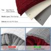 imageSmiry Bathroom Rugs Set 2 Piece Soft Absorbent Chenille Bath Mat and UShaped Toilet Rug Set Non Slip Shaggy Bath Carpet for Tub Shower and Floor 30x2024x20 BlackRed
