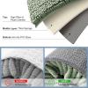 imageSmiry Bathroom Rugs Set 2 Piece Soft Absorbent Chenille Bath Mat and UShaped Toilet Rug Set Non Slip Shaggy Bath Carpet for Tub Shower and Floor 30x2024x20 BlackSage Green