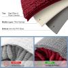 imageSmiry Bathroom Rugs Set 2 Piece Soft Absorbent Chenille Bath Mat and UShaped Toilet Rug Set Non Slip Shaggy Bath Carpet for Tub Shower and Floor 30x2024x20 BlackRed