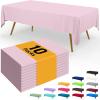 imageSmiry Disposable Table Cloth  6 Pack 54 x 108 Inch Waterproof Rectangle Tablecloths for Parties Decorative Plastic Table Cover Leakproof ampamp Sturdy NavyPink