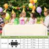 imageSmiry Disposable Table Cloth  6 Pack 54 x 108 Inch Waterproof Rectangle Tablecloths for Parties Decorative Plastic Table Cover Leakproof ampamp Sturdy NavyBeige