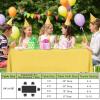 imageSmiry Disposable Table Cloth  6 Pack 54 x 108 Inch Waterproof Rectangle Tablecloths for Parties Decorative Plastic Table Cover Leakproof ampamp Sturdy NavyYellow