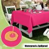 imageSmiry Disposable Table Cloth  6 Pack 54 x 108 Inch Waterproof Rectangle Tablecloths for Parties Decorative Plastic Table Cover Leakproof ampamp Sturdy NavyHot Pink