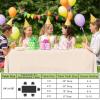 imageSmiry Disposable Table Cloth  6 Pack 54 x 108 Inch Waterproof Rectangle Tablecloths for Parties Decorative Plastic Table Cover Leakproof ampamp Sturdy NavyIvory