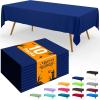 imageSmiry Disposable Table Cloth  6 Pack 54 x 108 Inch Waterproof Rectangle Tablecloths for Parties Decorative Plastic Table Cover Leakproof ampamp Sturdy NavyNavy