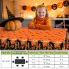 imageSmiry Disposable Table Cloth  6 Pack 54 x 108 Inch Waterproof Rectangle Tablecloths for Parties Decorative Plastic Table Cover Leakproof ampamp Sturdy NavyBlack  Orange