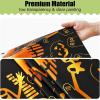imageSmiry Disposable Table Cloth  6 Pack 54 x 108 Inch Waterproof Rectangle Tablecloths for Parties Decorative Plastic Table Cover Leakproof ampamp Sturdy NavyBlack  Orange