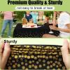 imageSmiry Disposable Table Cloth  6 Pack 54 x 108 Inch Waterproof Rectangle Tablecloths for Parties Decorative Plastic Table Cover Leakproof ampamp Sturdy NavyBlack  Gold