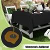 imageSmiry Disposable Table Cloth  6 Pack 54 x 108 Inch Waterproof Rectangle Tablecloths for Parties Decorative Plastic Table Cover Leakproof ampamp Sturdy NavyBlack
