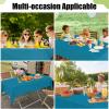 imageSmiry Disposable Table Cloth  6 Pack 54 x 108 Inch Waterproof Rectangle Tablecloths for Parties Decorative Plastic Table Cover Leakproof ampamp Sturdy NavyAqua