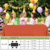 imageSmiry Disposable Table Cloth  6 Pack 54 x 108 Inch Waterproof Rectangle Tablecloths for Parties Decorative Plastic Table Cover Leakproof ampamp Sturdy NavyOrange