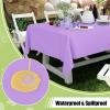 imageSmiry Disposable Table Cloth  6 Pack 54 x 108 Inch Waterproof Rectangle Tablecloths for Parties Decorative Plastic Table Cover Leakproof ampamp Sturdy NavyLavender