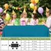 imageSmiry Disposable Table Cloth  6 Pack 54 x 108 Inch Waterproof Rectangle Tablecloths for Parties Decorative Plastic Table Cover Leakproof ampamp Sturdy NavyAqua