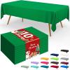 imageSmiry Disposable Table Cloth  6 Pack 54 x 108 Inch Waterproof Rectangle Tablecloths for Parties Decorative Plastic Table Cover Leakproof ampamp Sturdy NavyGreen