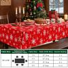 imageSmiry Disposable Table Cloth  6 Pack 54 x 108 Inch Waterproof Rectangle Tablecloths for Parties Decorative Plastic Table Cover Leakproof ampamp Sturdy NavyRed  White