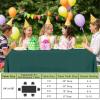 imageSmiry Disposable Table Cloth  6 Pack 54 x 108 Inch Waterproof Rectangle Tablecloths for Parties Decorative Plastic Table Cover Leakproof ampamp Sturdy NavyChristmas Green