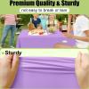 imageSmiry Disposable Table Cloth  6 Pack 54 x 108 Inch Waterproof Rectangle Tablecloths for Parties Decorative Plastic Table Cover Leakproof ampamp Sturdy NavyLavender
