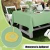 imageSmiry Disposable Table Cloth  6 Pack 54 x 108 Inch Waterproof Rectangle Tablecloths for Parties Decorative Plastic Table Cover Leakproof ampamp Sturdy NavySage Green