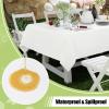 imageSmiry Disposable Table Cloth  6 Pack 54 x 108 Inch Waterproof Rectangle Tablecloths for Parties Decorative Plastic Table Cover Leakproof ampamp Sturdy NavyWhite