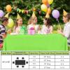imageSmiry Disposable Table Cloth  6 Pack 54 x 108 Inch Waterproof Rectangle Tablecloths for Parties Decorative Plastic Table Cover Leakproof ampamp Sturdy NavyLime Green