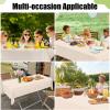 imageSmiry Disposable Table Cloth  6 Pack 54 x 108 Inch Waterproof Rectangle Tablecloths for Parties Decorative Plastic Table Cover Leakproof ampamp Sturdy NavyIvory