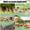 imageSmiry Disposable Table Cloth  6 Pack 54 x 108 Inch Waterproof Rectangle Tablecloths for Parties Decorative Plastic Table Cover Leakproof ampamp Sturdy NavySage Green