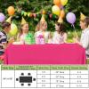 imageSmiry Disposable Table Cloth  6 Pack 54 x 108 Inch Waterproof Rectangle Tablecloths for Parties Decorative Plastic Table Cover Leakproof ampamp Sturdy NavyHot Pink