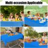 imageSmiry Disposable Table Cloth  6 Pack 54 x 108 Inch Waterproof Rectangle Tablecloths for Parties Decorative Plastic Table Cover Leakproof ampamp Sturdy NavyBlue