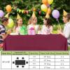 imageSmiry Disposable Table Cloth  6 Pack 54 x 108 Inch Waterproof Rectangle Tablecloths for Parties Decorative Plastic Table Cover Leakproof ampamp Sturdy NavyWine Red