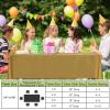 imageSmiry Disposable Table Cloth  6 Pack 54 x 108 Inch Waterproof Rectangle Tablecloths for Parties Decorative Plastic Table Cover Leakproof ampamp Sturdy NavyGold