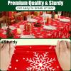 imageSmiry Disposable Table Cloth  6 Pack 54 x 108 Inch Waterproof Rectangle Tablecloths for Parties Decorative Plastic Table Cover Leakproof ampamp Sturdy NavyRed  White