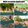 imageSmiry Disposable Table Cloth  6 Pack 54 x 108 Inch Waterproof Rectangle Tablecloths for Parties Decorative Plastic Table Cover Leakproof ampamp Sturdy NavyChristmas Green