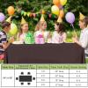 imageSmiry Disposable Table Cloth  6 Pack 54 x 108 Inch Waterproof Rectangle Tablecloths for Parties Decorative Plastic Table Cover Leakproof ampamp Sturdy NavyCoffee