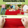 imageSmiry Disposable Table Cloth  6 Pack 54 x 108 Inch Waterproof Rectangle Tablecloths for Parties Decorative Plastic Table Cover Leakproof ampamp Sturdy NavyRed