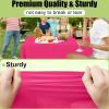 imageSmiry Disposable Table Cloth  6 Pack 54 x 108 Inch Waterproof Rectangle Tablecloths for Parties Decorative Plastic Table Cover Leakproof ampamp Sturdy NavyHot Pink