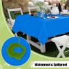 imageSmiry Disposable Table Cloth  6 Pack 54 x 108 Inch Waterproof Rectangle Tablecloths for Parties Decorative Plastic Table Cover Leakproof ampamp Sturdy NavyBlue