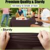 imageSmiry Disposable Table Cloth  6 Pack 54 x 108 Inch Waterproof Rectangle Tablecloths for Parties Decorative Plastic Table Cover Leakproof ampamp Sturdy NavyCoffee
