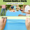 imageSmiry Disposable Table Cloth  6 Pack 54 x 108 Inch Waterproof Rectangle Tablecloths for Parties Decorative Plastic Table Cover Leakproof ampamp Sturdy NavyLight Blue