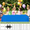 imageSmiry Disposable Table Cloth  6 Pack 54 x 108 Inch Waterproof Rectangle Tablecloths for Parties Decorative Plastic Table Cover Leakproof ampamp Sturdy NavyBlue