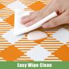 imageSmiry Disposable Table Cloth  6 Pack 54 x 108 Inch Waterproof Rectangle Tablecloths for Parties Decorative Plastic Table Cover Leakproof ampamp Sturdy NavyOrange  White