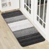 imageSmiry Dog Door Mat for Muddy Paws Absorbs Moisture and Dirt LowProfile Entryway Mat with NonSlip Backing Entry Indoor Outdoor Doormat for Inside Floor 30x20 Inches GreyGrey