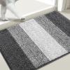 imageSmiry Dog Door Mat for Muddy Paws Absorbs Moisture and Dirt LowProfile Entryway Mat with NonSlip Backing Entry Indoor Outdoor Doormat for Inside Floor 30x20 Inches GreyGrey